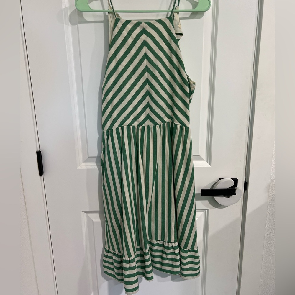 Gilli Green and Cream Patterned Dress